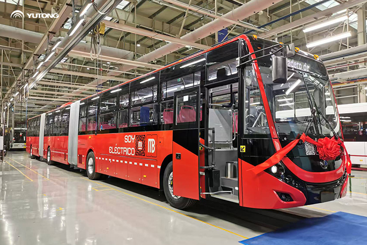 Acabado de ensamblaje del primer autobús biarticulado eléctrico de 26 metros