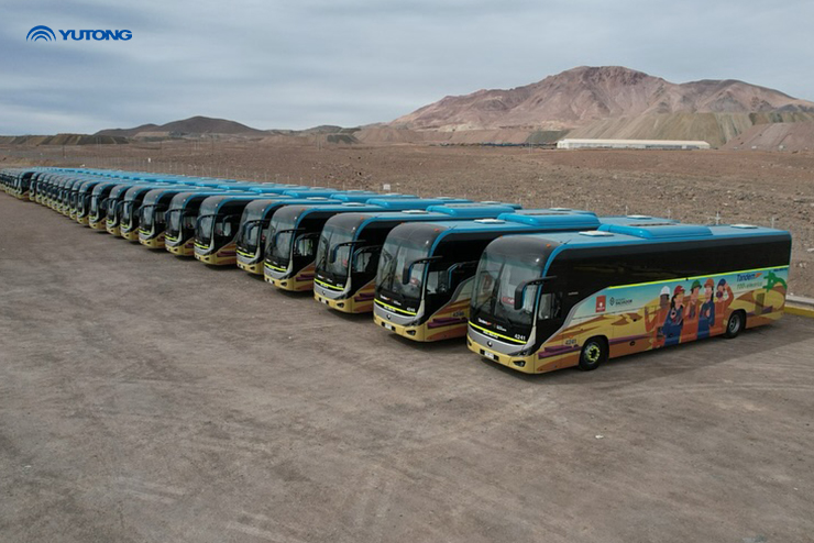 Yutong entrega 30 autocares eléctricos a Codelco en Chile para contribuir a los viajes ecológicos locales