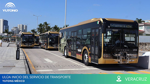 Yutong impulsa la nueva era de movilidad sustentable en Veracruz con 102 unidades de última generación