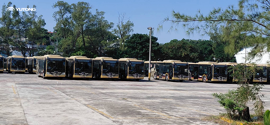 Yutong envía a Veracruz 60 autobuses híbridos para el transporte de Coatzacoalcos