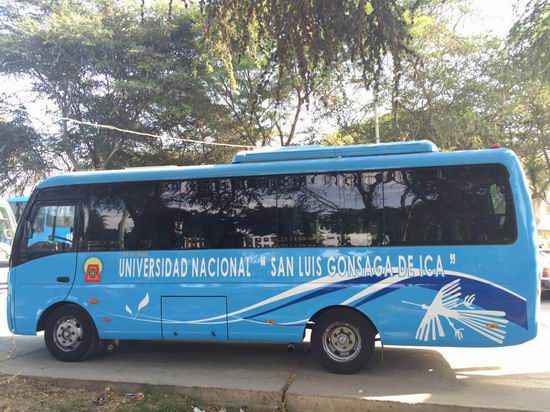 Nueve autobuses de Yutong han sido entregados formalmente a la Universidad de Ica de Perú
