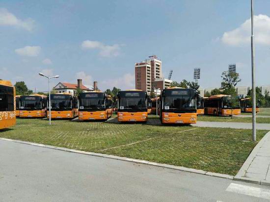 110 Autobuses de Yutong se han entregado a Sofía, capital de Bulgaria
