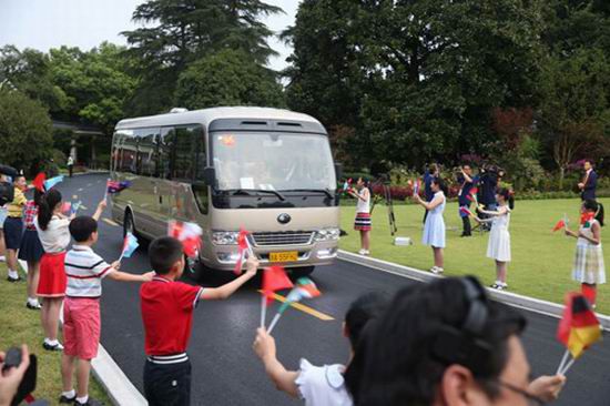 Los autobuses avanzados T7 de Yutong se llevaron la atención en la cumbre G20 de Hangzhou 