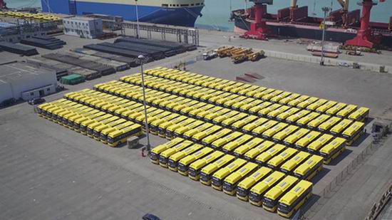 500 autobuses Yutong fueron despachados a Myanmar