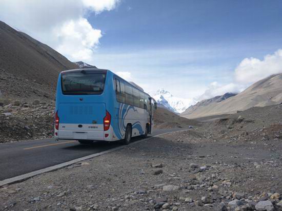 Autocar eléctrico de Yutong conquista una altura de 5.200 metros sobre el nivel del mar