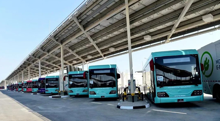 ¡888 buses eléctricos de Yutong son testigos de la finalización de la mayor estación de servicio de vehículos eléctricos del mundo!