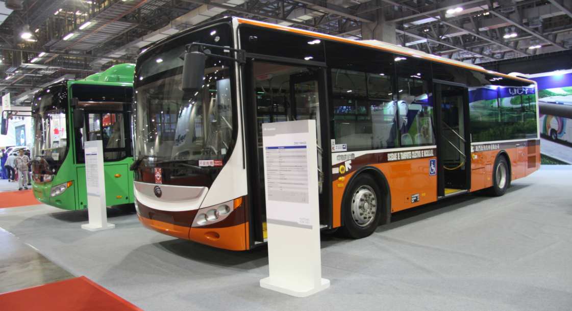 Yutong nueva energía buses debutan en la IV sesión de auto show de Macao de 2014