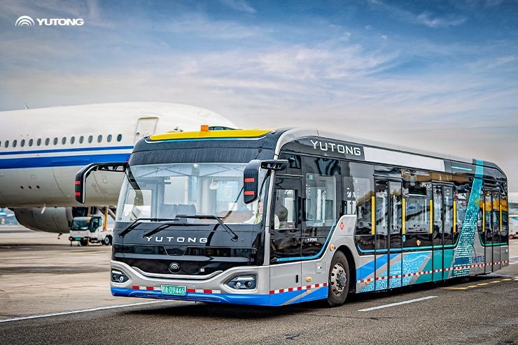 El autobús del aeropuerto eléctrico de Yutong consigue otro récord y refuerza la construcción aeroportuaria mundial con sabiduría ecológica