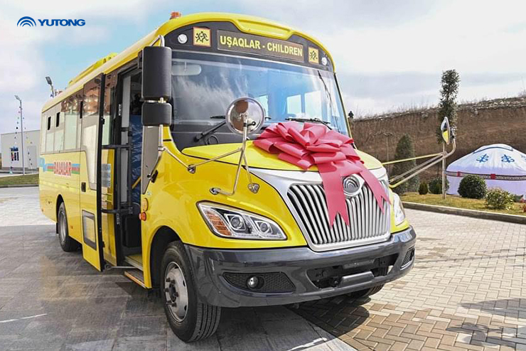 Los autobuses escolares de Yutong, regalo del Estado para Azerbaiyán