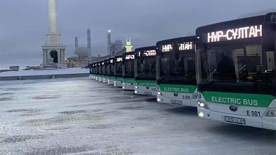 100 buses eléctricos Yutong exportados a Kazajistán