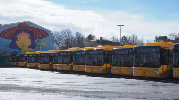 17 autobuses eléctricos entregados en Dinamarca