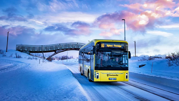 Los autobuses eléctricos de Yutong entran en el Círculo Polar Ártico