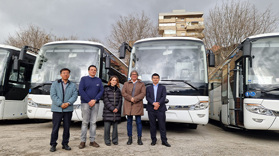 Los buses eléctricos de Yutong se entregan en Italia