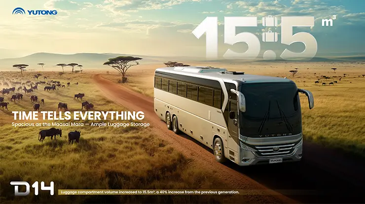 Yutong Bus presenta la nueva generación de autocar D14 en África