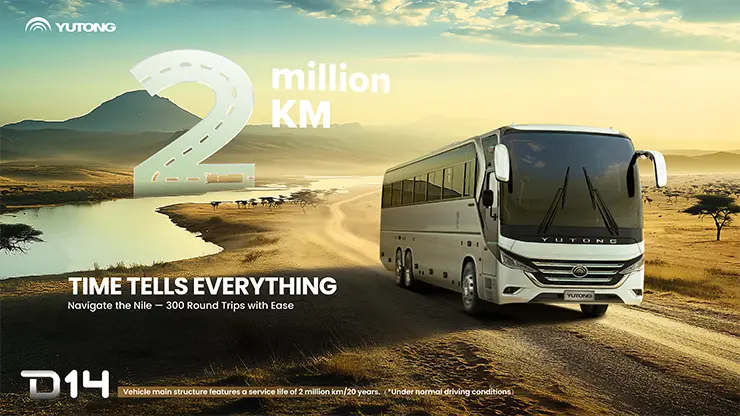 Yutong Bus presenta la nueva generación de autocar D14 en África