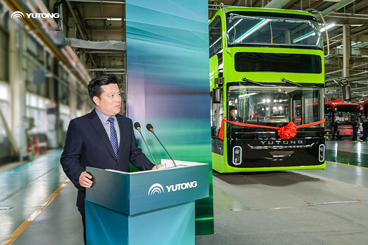La nueva generación de autobús eléctrico de dos pisos U12DD de Yutong ya está en escena