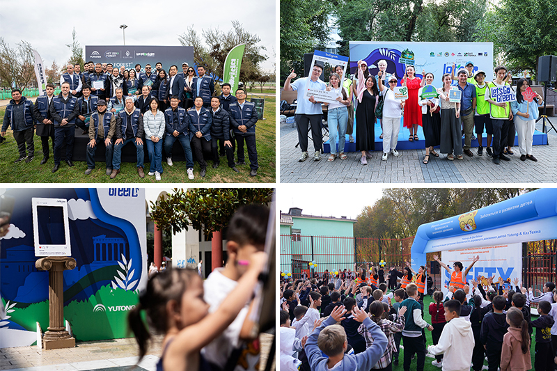 Yutong impulsó su proyecto «Net Zero Forest» en 2025, con la plantación de aproximadamente 47.000 árboles en China, Chile, el Reino Unido y México, en cumplimiento de su compromiso «One Bus, One Tree». Se profundizó en la responsabilidad social corporativa