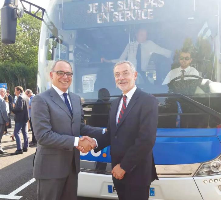 Se inició la primera línea interurbana pura eléctrica en Europa, y el autobús puro eléctrico de Yutong entró en Provenza, Francia.
