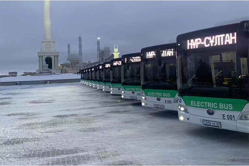 100 buses eléctricos Yutong exportados a Kazajistán