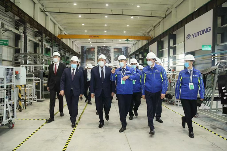 El Primer Ministro de Kazajstán fue testigo de la inauguración de la planta CKD, y la exportación de tecnología de Yutong logró un modelo de cooperación
