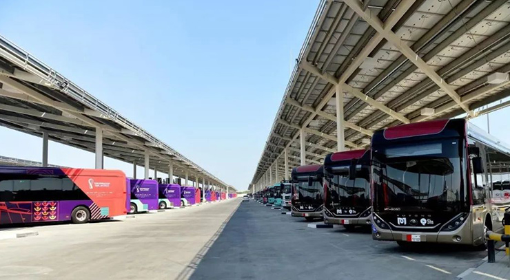 ¡888 buses eléctricos de Yutong son testigos de la finalización de la mayor estación de servicio de vehículos eléctricos del mundo!