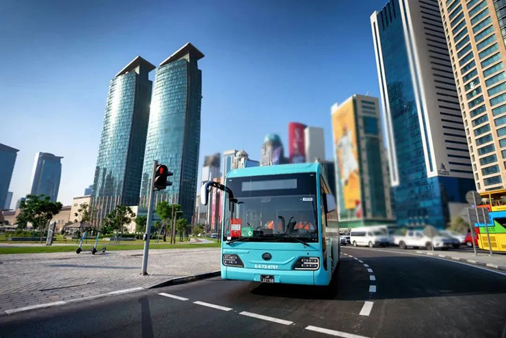 El primer autobús eléctrico de Arabia Saudí - El vehículo de nueva energía de Yutong entra en funcionamiento