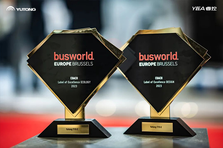 Yutong gana dos premios en Busworld Europe Brussels