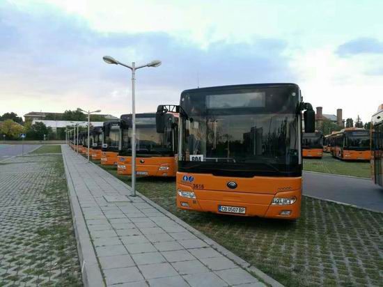 110 Autobuses de Yutong se han entregado a Sofía, capital de Bulgaria