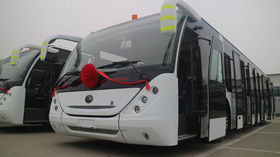 Yutong entrega a Eastern Airlines 19 autobuses de enlace del aeropuerto