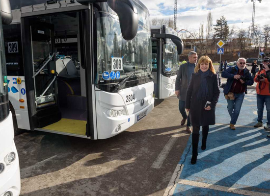 El primer lote de buses 100% eléctricos se ponen en funcionamiento, Yutong abrió una nueva era del transporte verde en Bulgaria